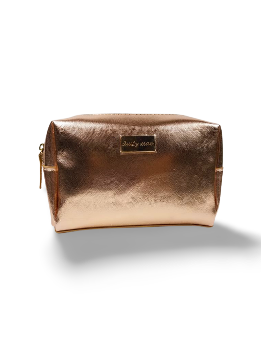 DUSTY MAE MAKEUP BAG (ROSE GOLD)